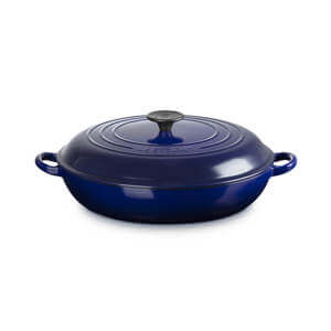 Le Creuset Indigo Cast Iron Shallow Casserole 30cm